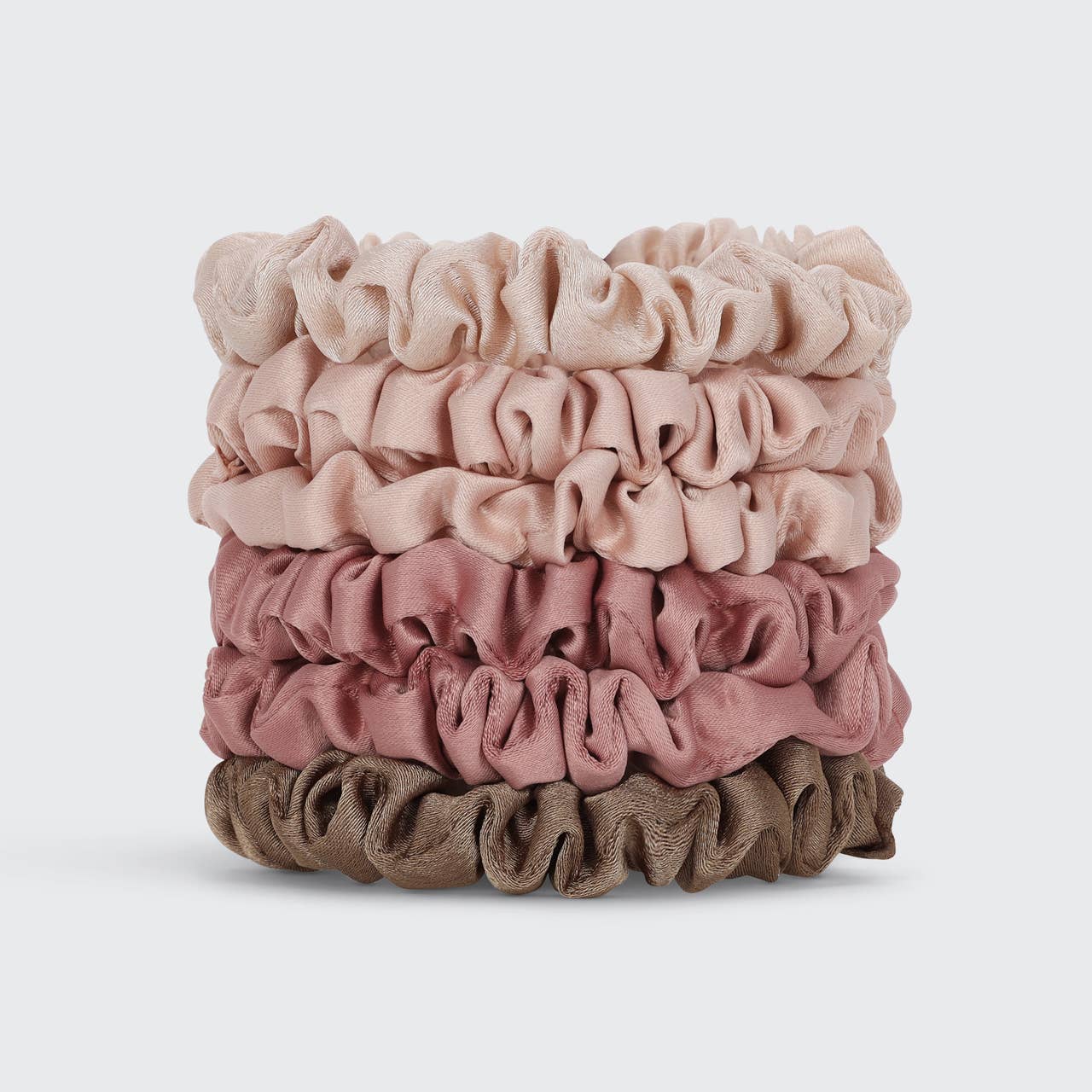 CC Ultra Petite Satin Scrunchies 6pc - Terracotta