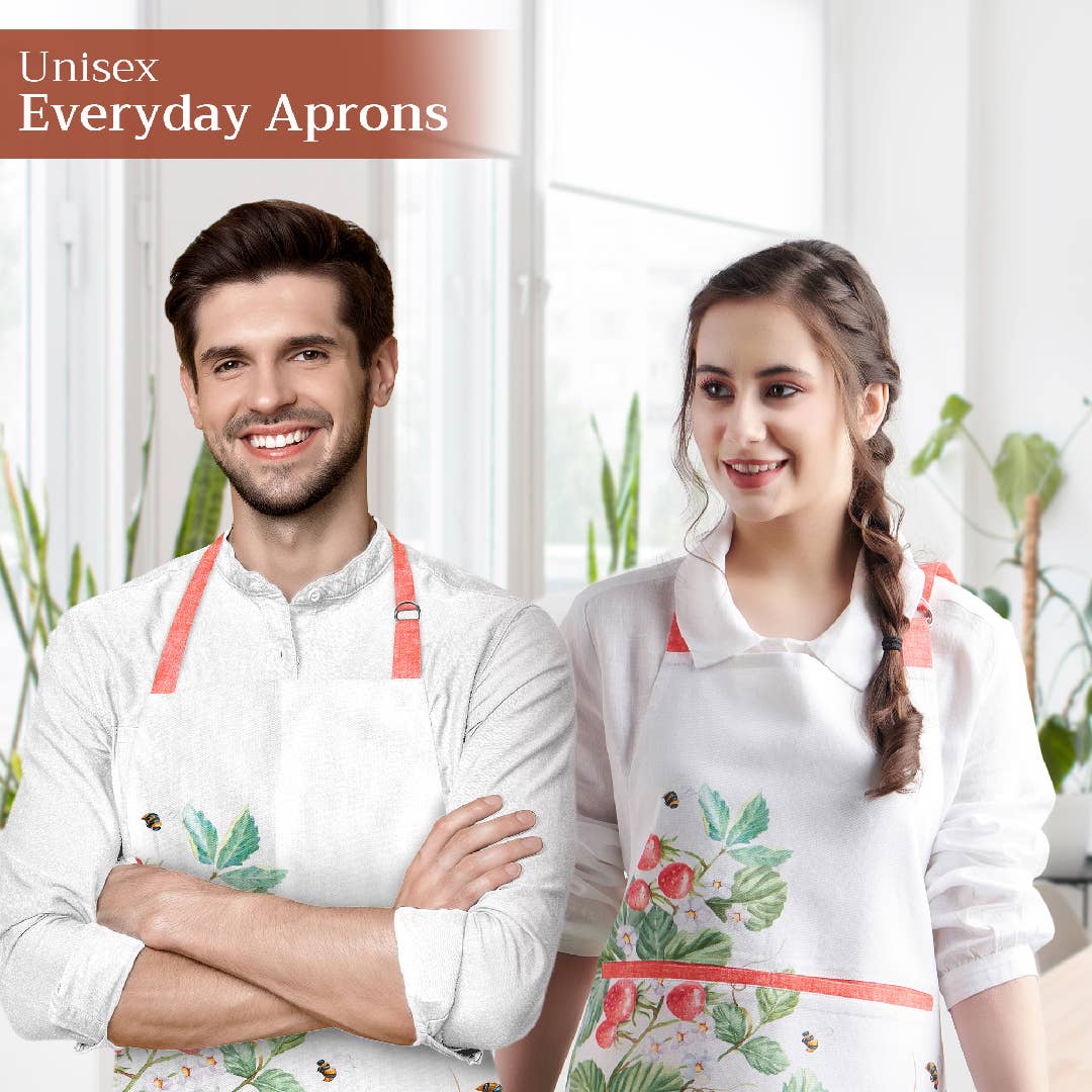 Apron 100% Cotton - Strawberry Summer
