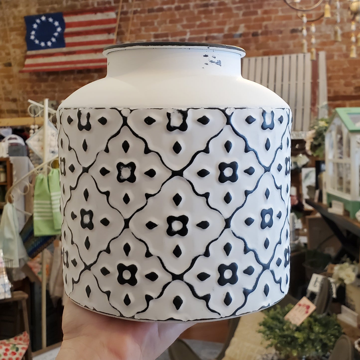 Patterned Metal Vases (varies)