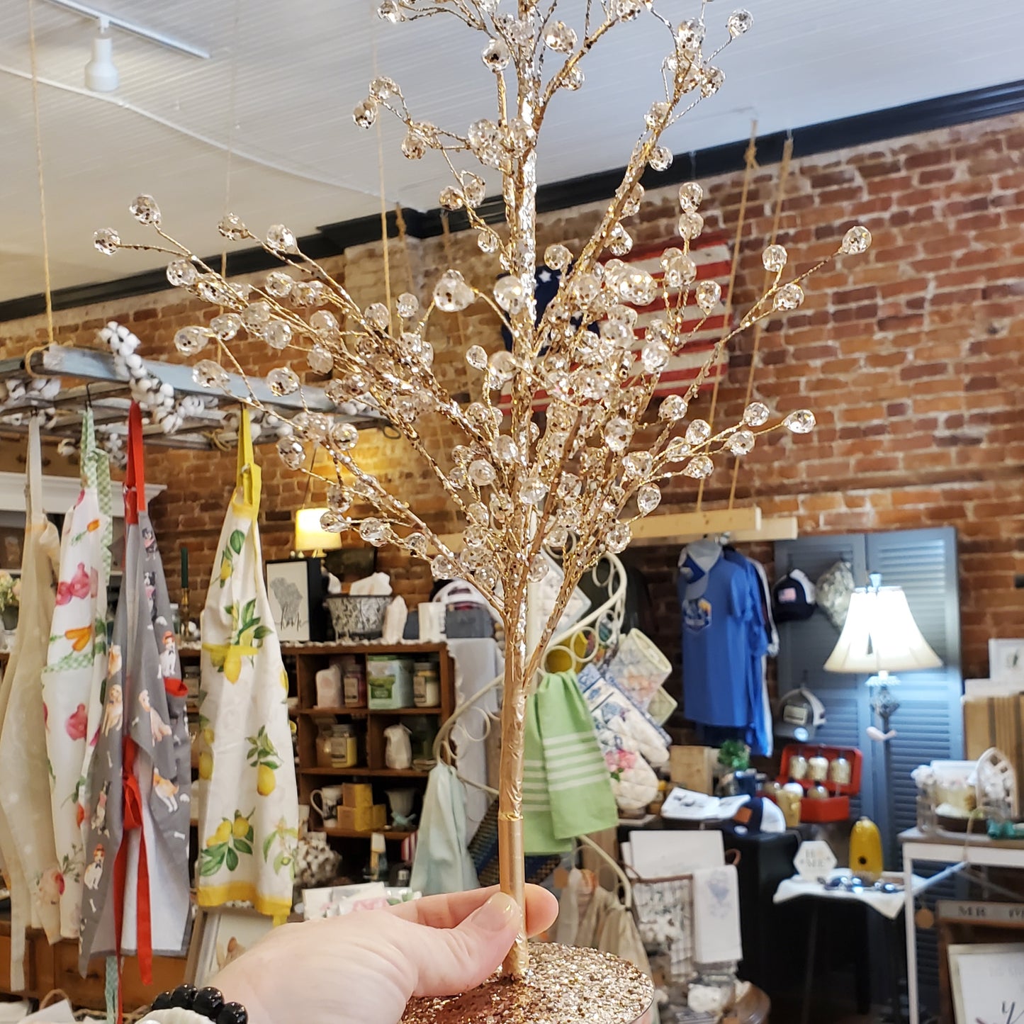 Champagne Crystal Glitter Tree