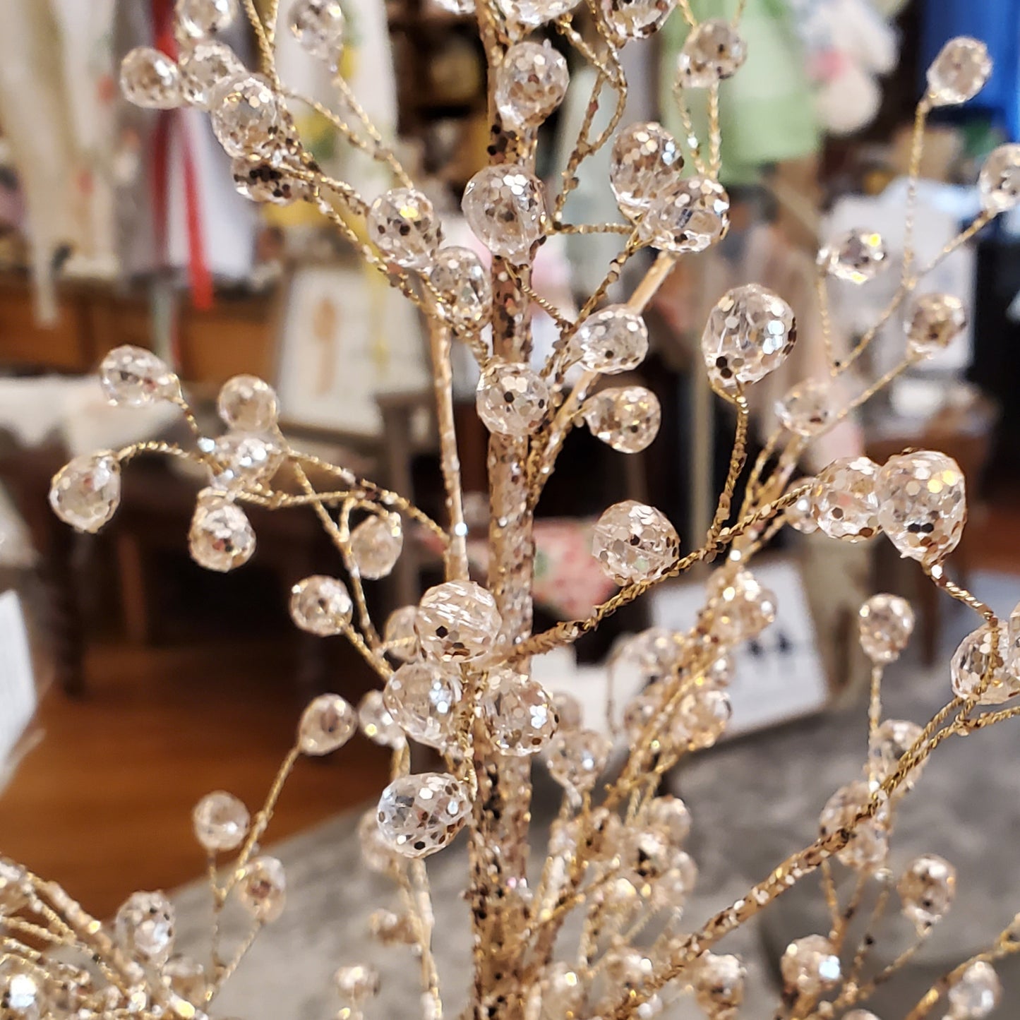 Champagne Crystal Glitter Tree