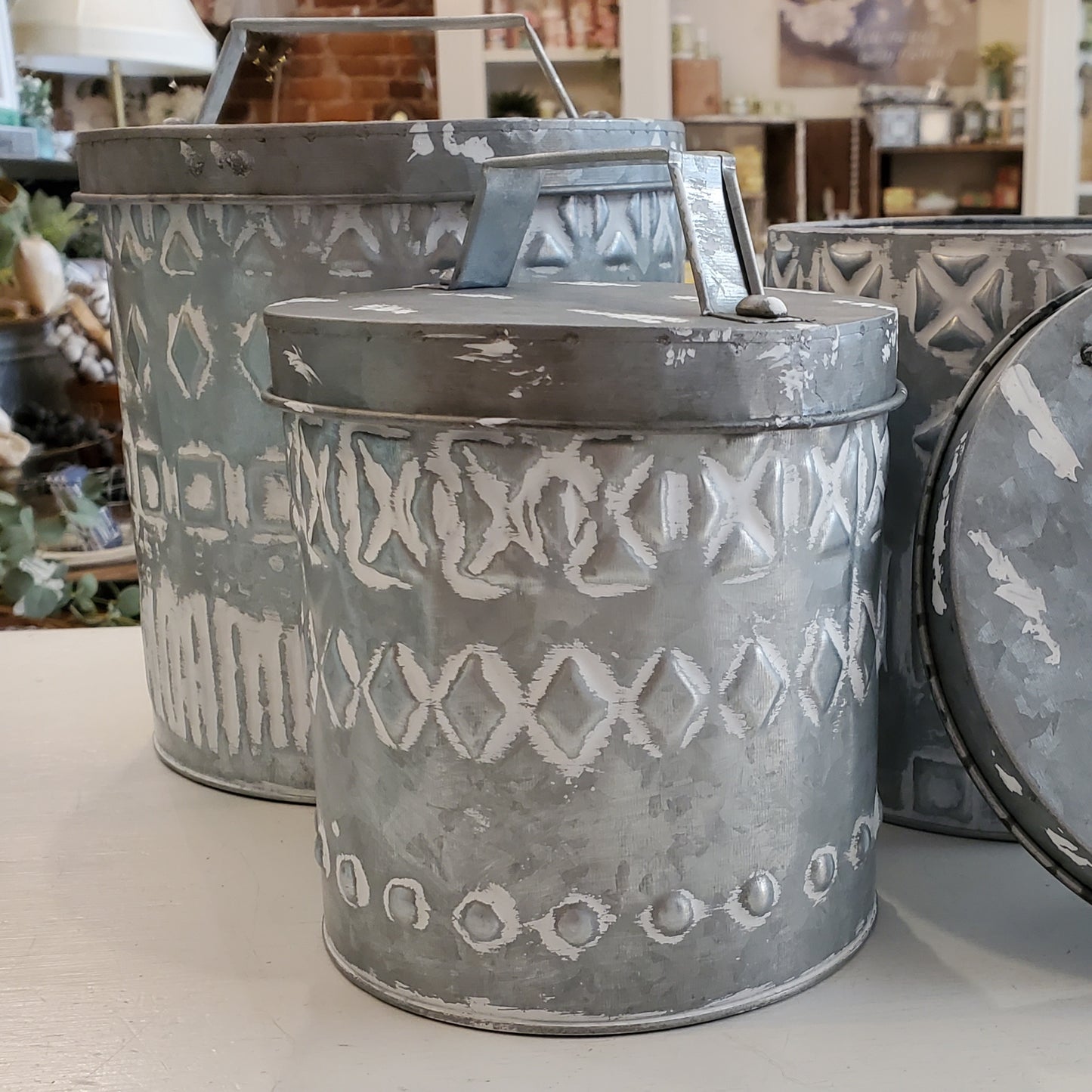 Boho Patterned Canisters