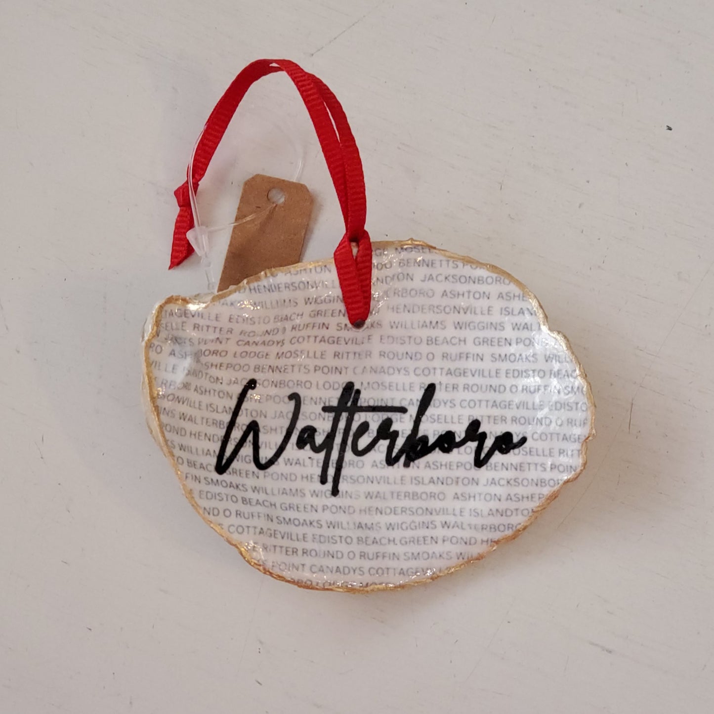 Gilt-Edged Oyster Shell Ornament (varies)