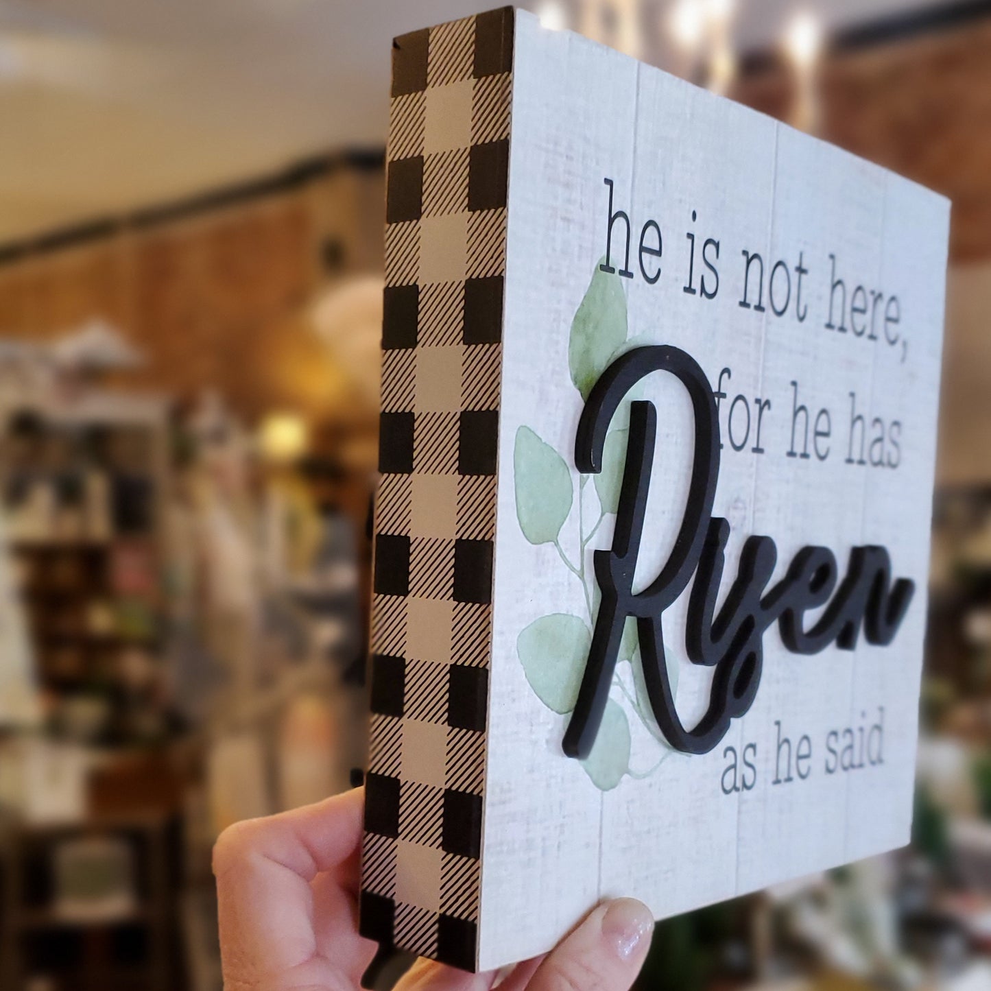 He is Risen Box Sign
