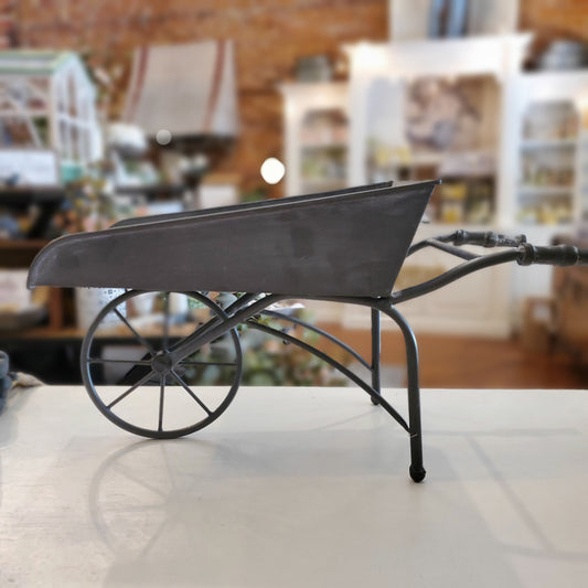 Antique-Look Tabletop Wheelbarrow