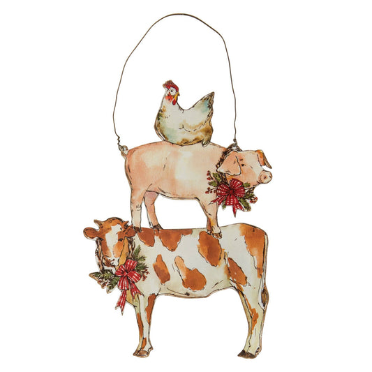 Farm Animals Christmas Ornament
