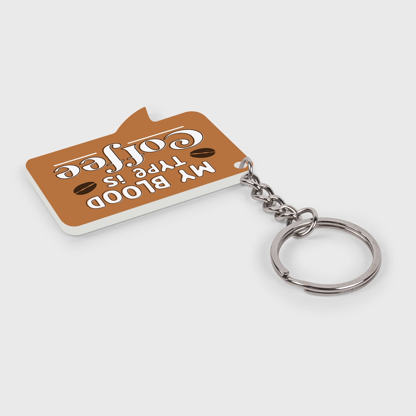 My Blood Type Is Coffee Key Chain