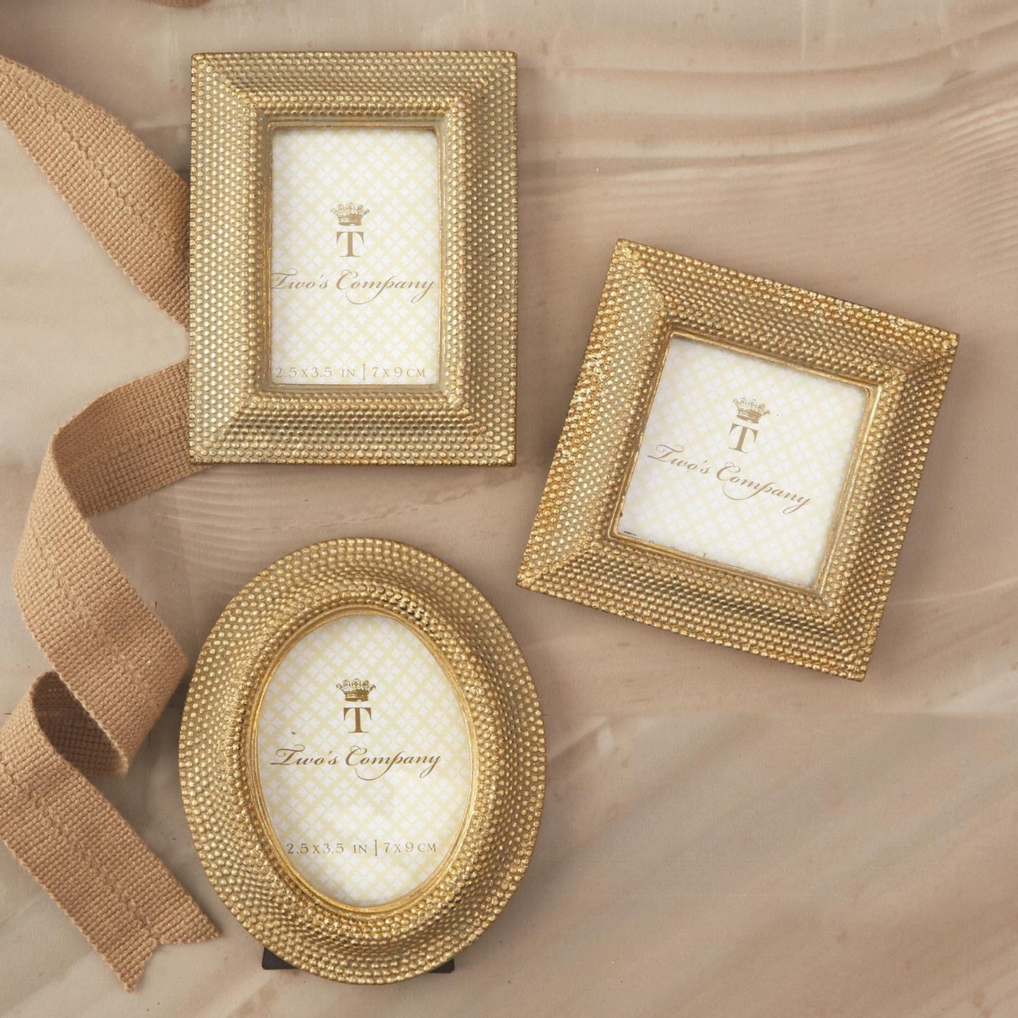 Miniature Golden Photo Frame (varies)