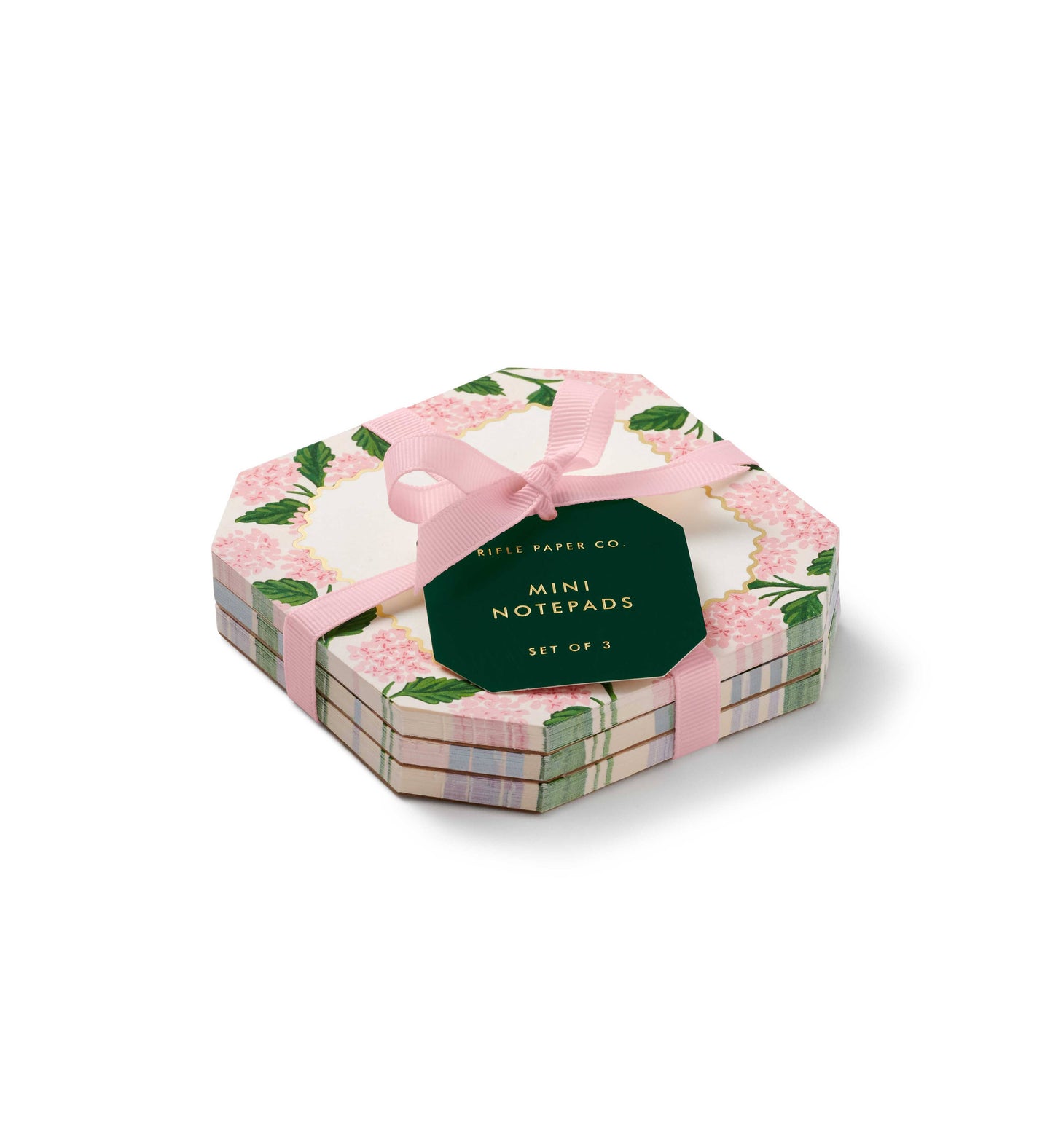 Pink Hydrangeas Mini Notepad Trio