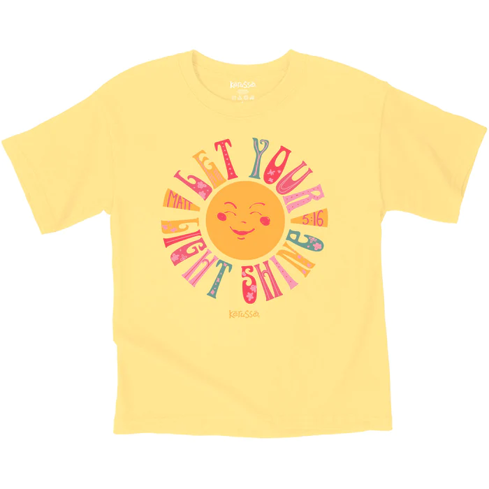 Let Your Light Shine (yellow) T Shirt TODDLER GIRLS