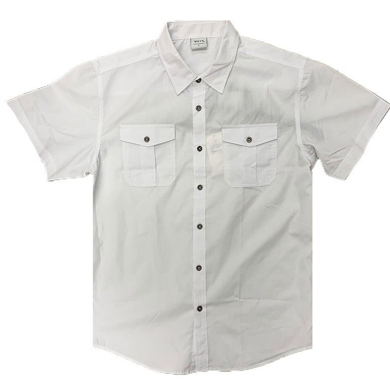 Clark Kent Standard White Button-Up Shirt – Men’s Classic Dress Shirt