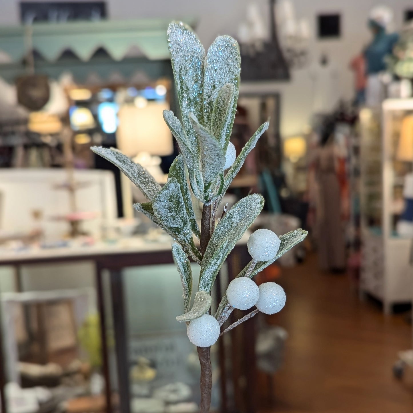 Frosted Mistletoe Pick