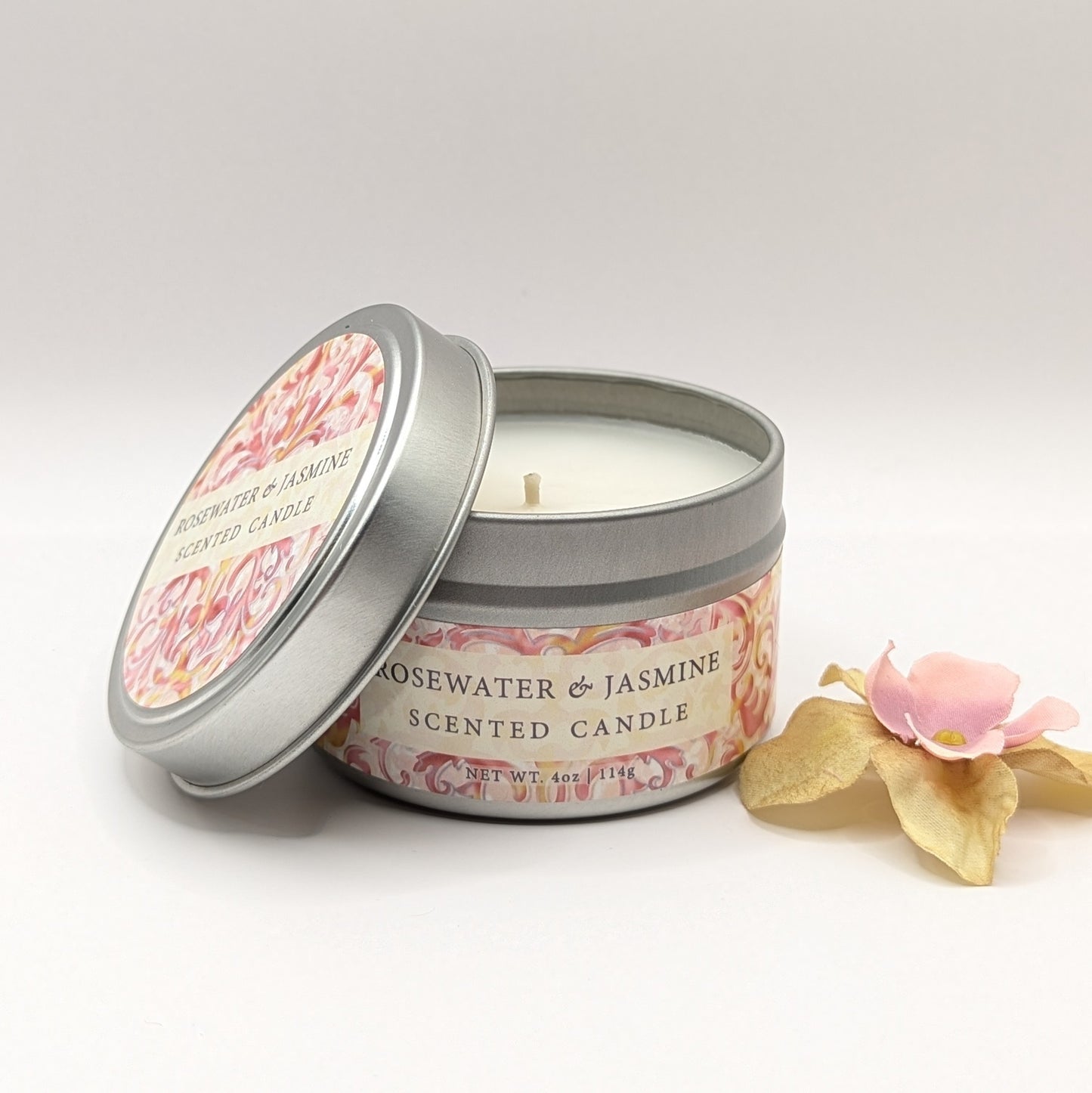 GB 4oz Artisan Candle - Rosewater & Jasmine