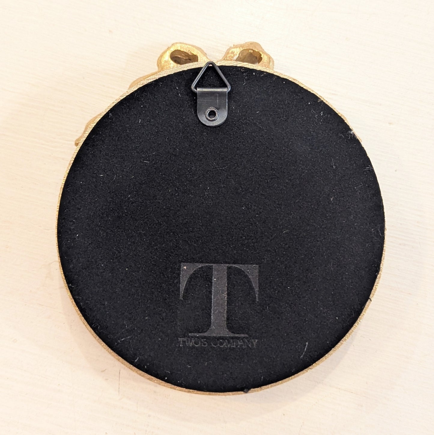 Miniature Mirror with Gold Bow Detail