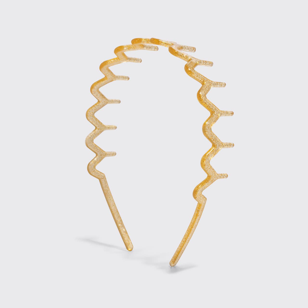 CC Recycled Plastic Zigzag Headbands 2pc Set - Gold & Silver