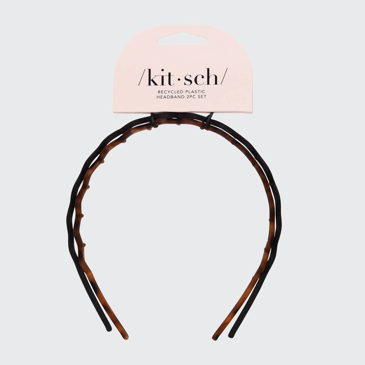 CC Zig Zag Headband 2pc - Black & Tort