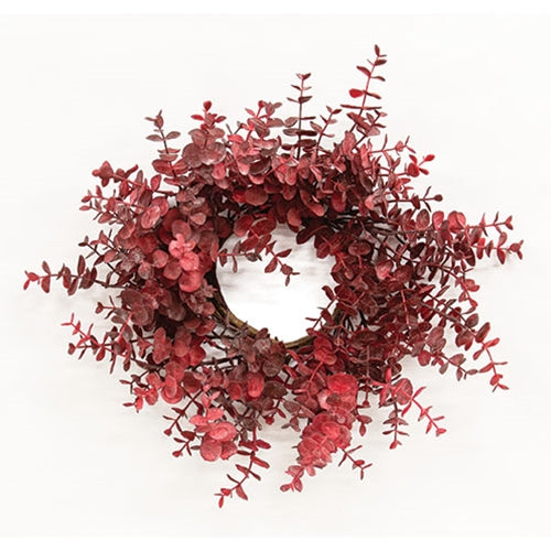 Burgundy Eucalyptus Wreath 14"