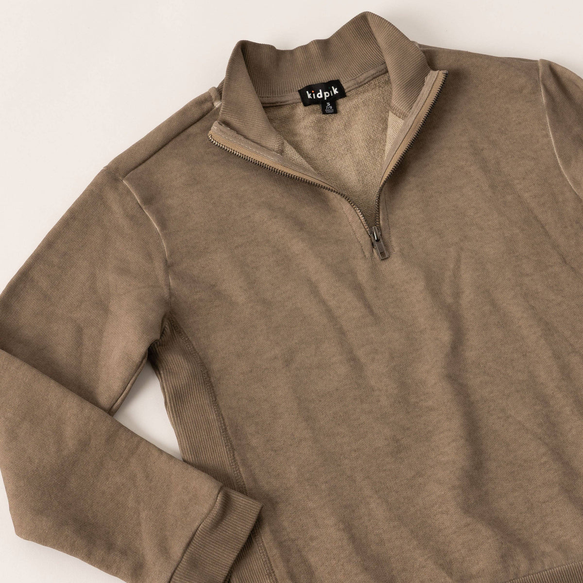 Khaki Half Zip Fleece Top Boys 317