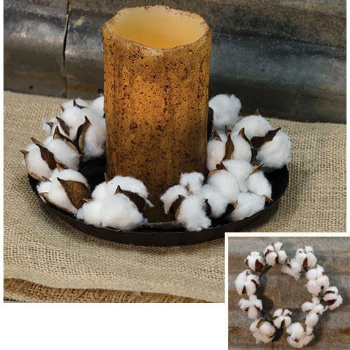 Country Cotton Ball Ring 6"
