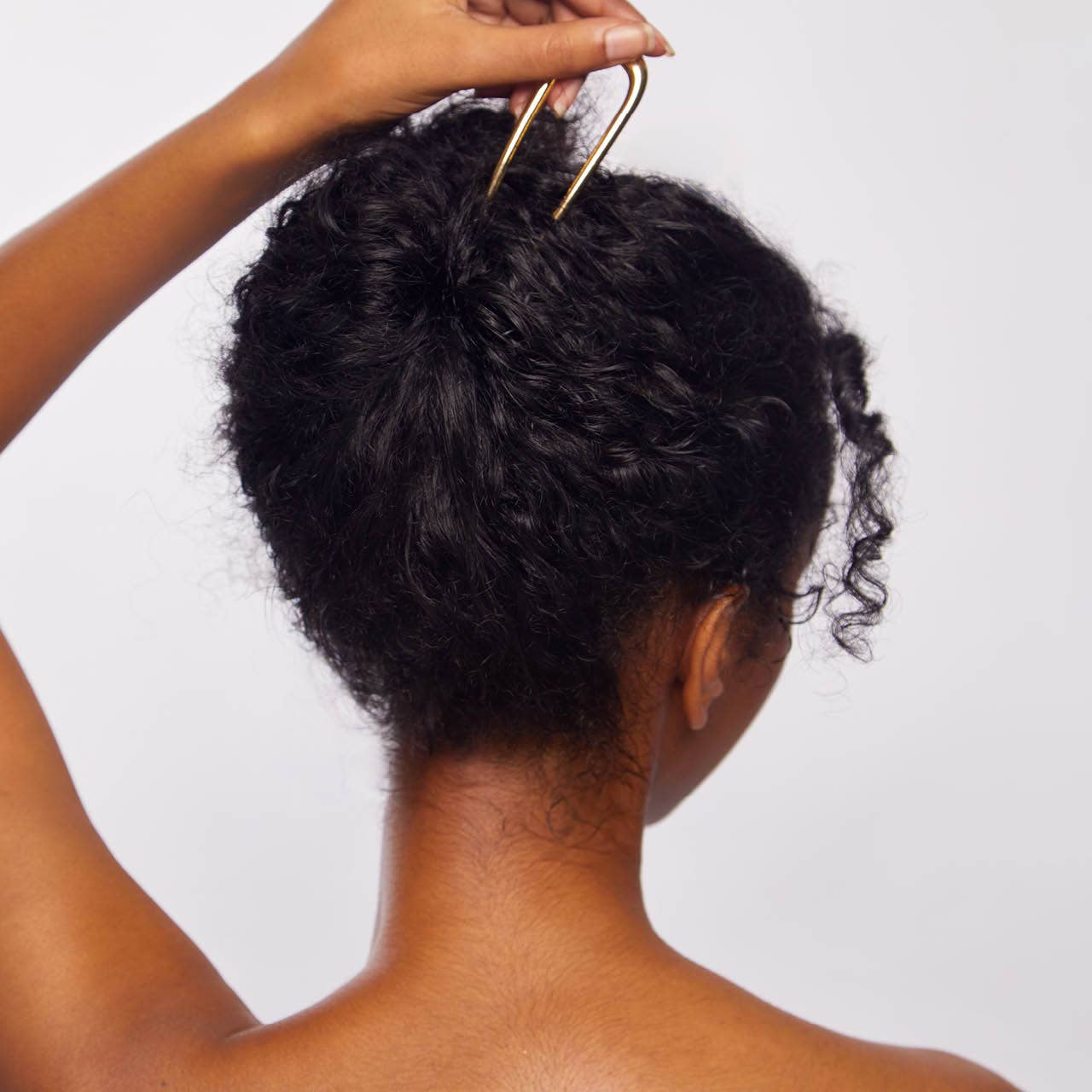 CC Metal French Hair Pin - Gold