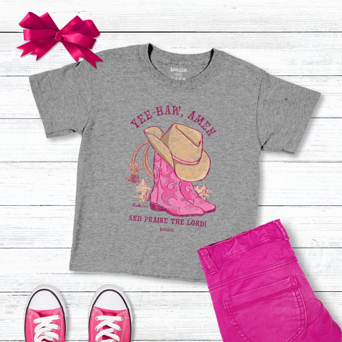 Kerusso Kids T-Shirt Yee Haw GIRLS Tee