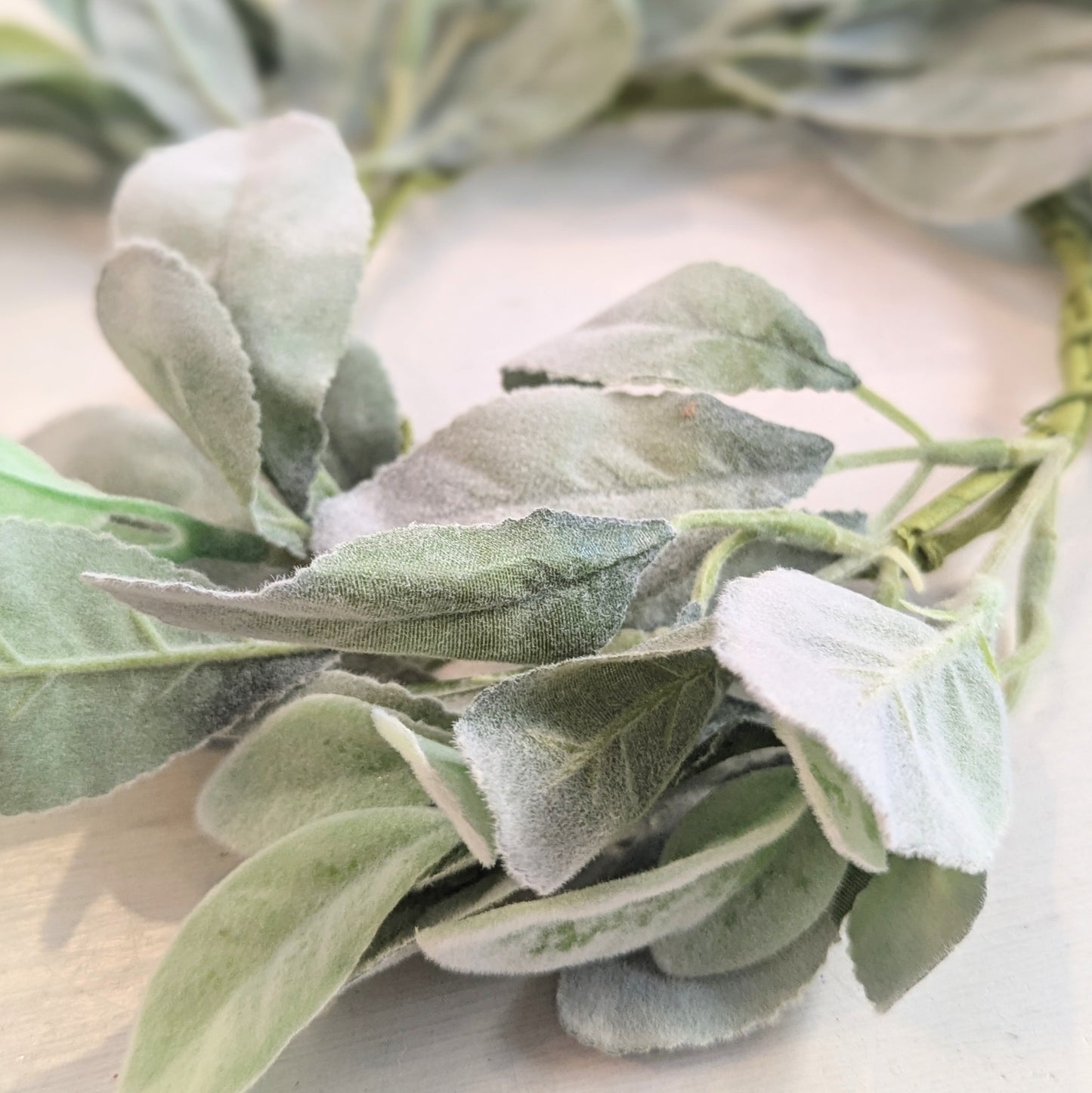 Lamb's Ear Candle Ring 4.5"