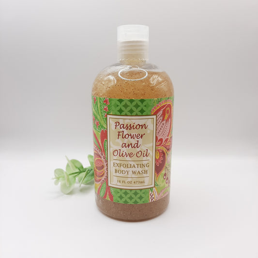 GB 16oz Exfoliating Body Wash - Passion Flower & Olive Oil