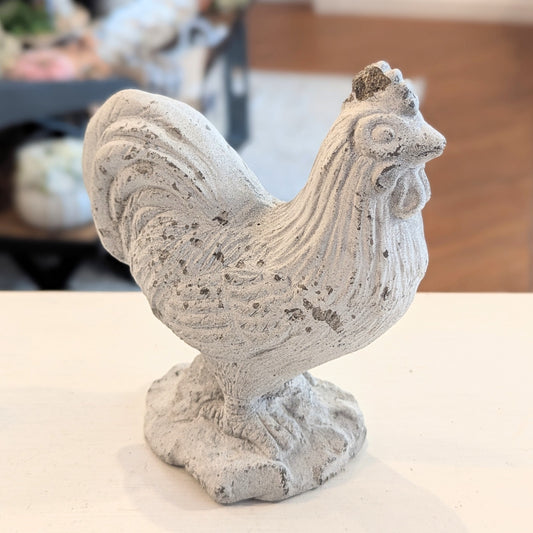 Distressed, Chippy Cement Rooster