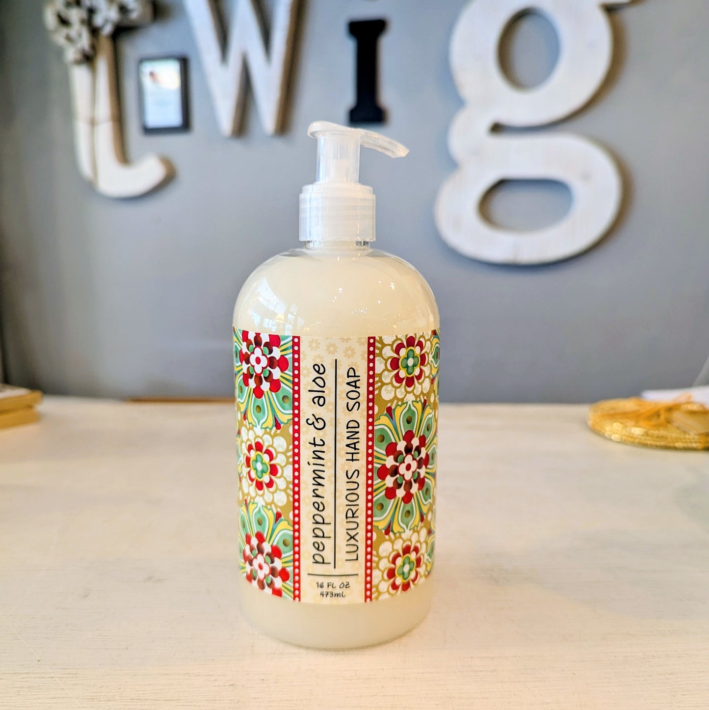 16oz Hand Soap - Peppermint & Aloe