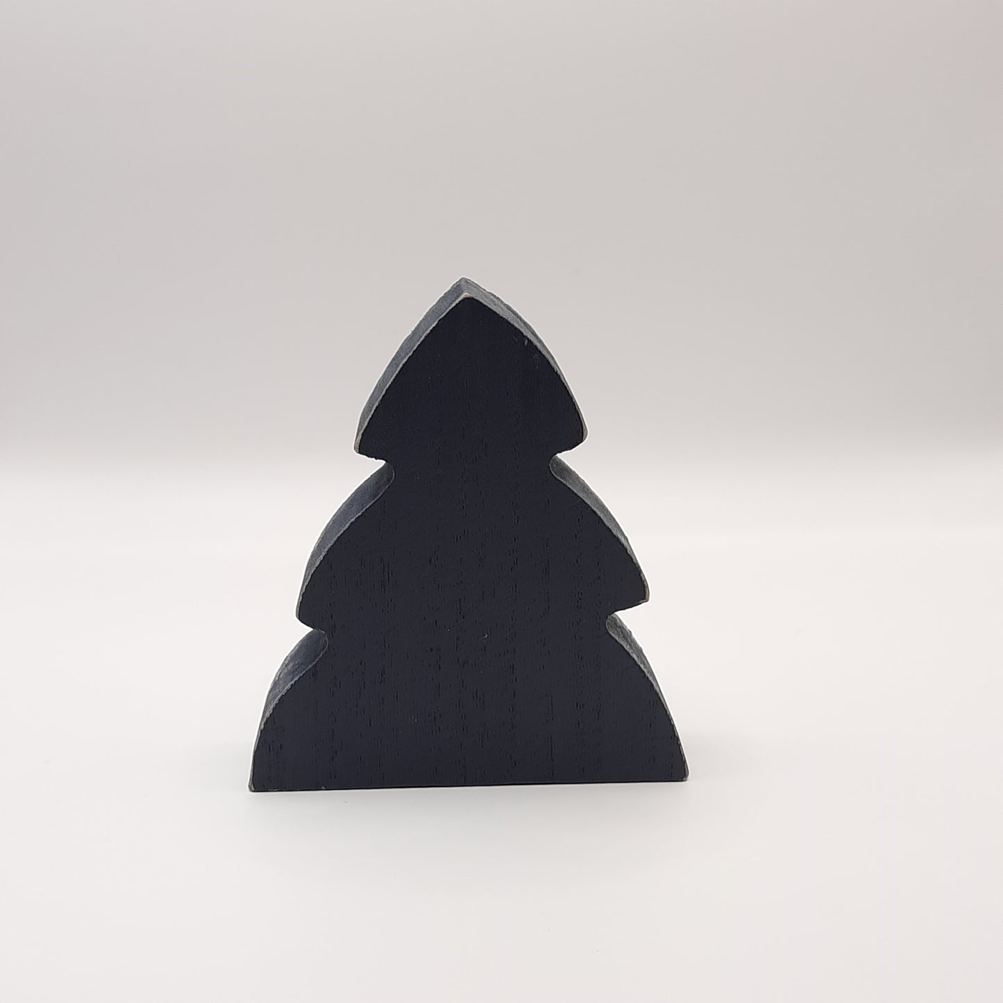 Chunky Wood Sitter Navy Christmas Tree