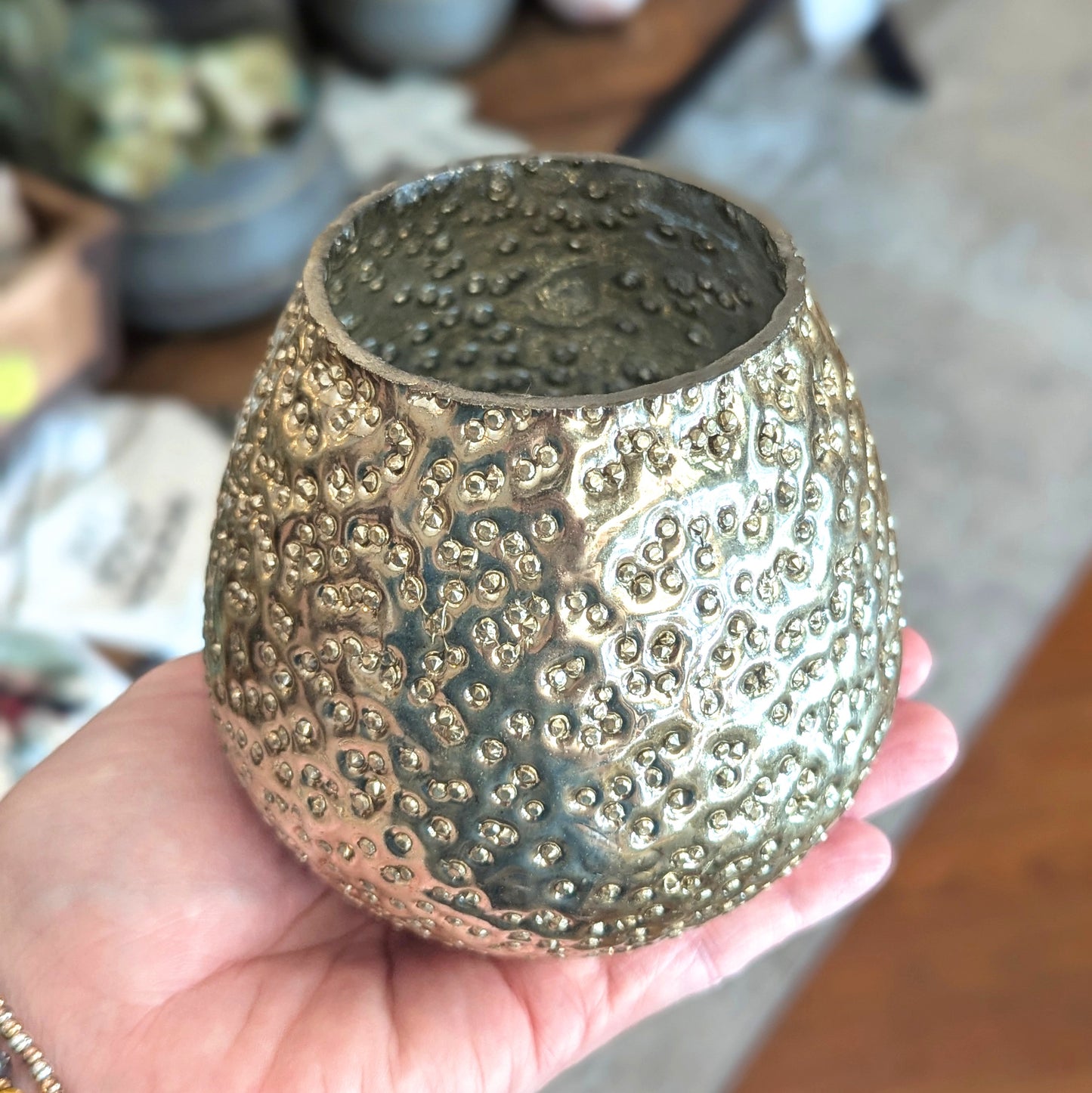 Aurelia Mercury Glass Votive Holder