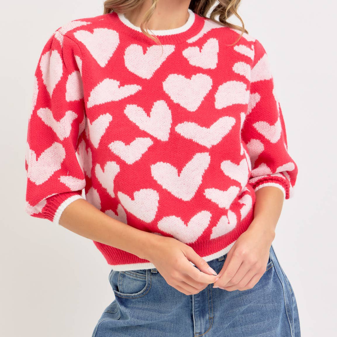 Valentine Inspired Heart Sweater
