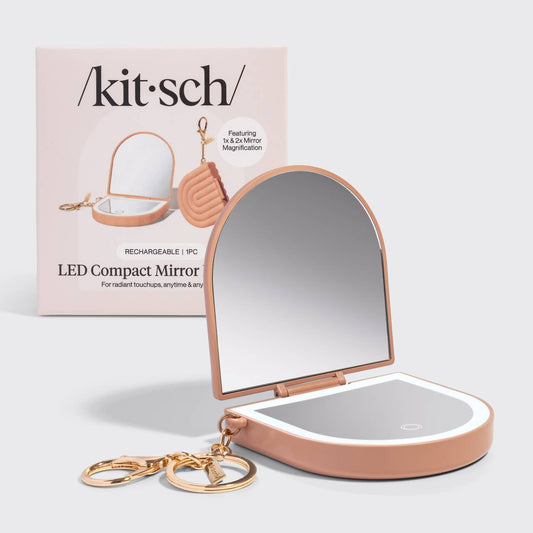 CC Terracotta Compact Mirror Keychain