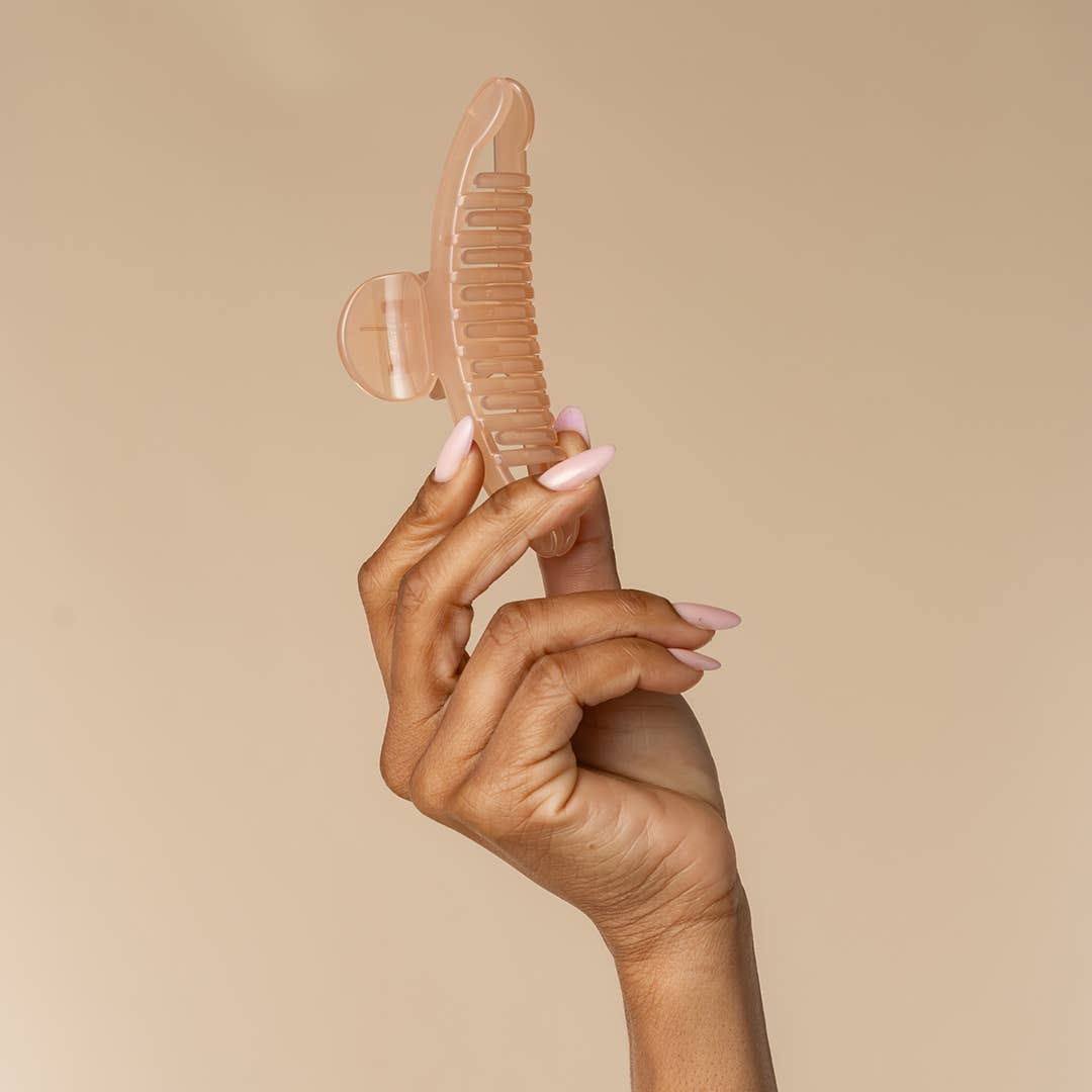 CC Recycled Plastic Large Arched Clip - Soft Pink