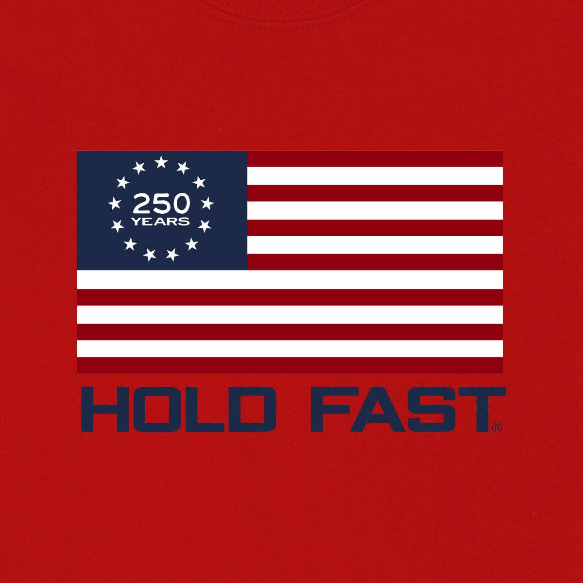 Hold Fast Kids T-Shirt USA Strong Red