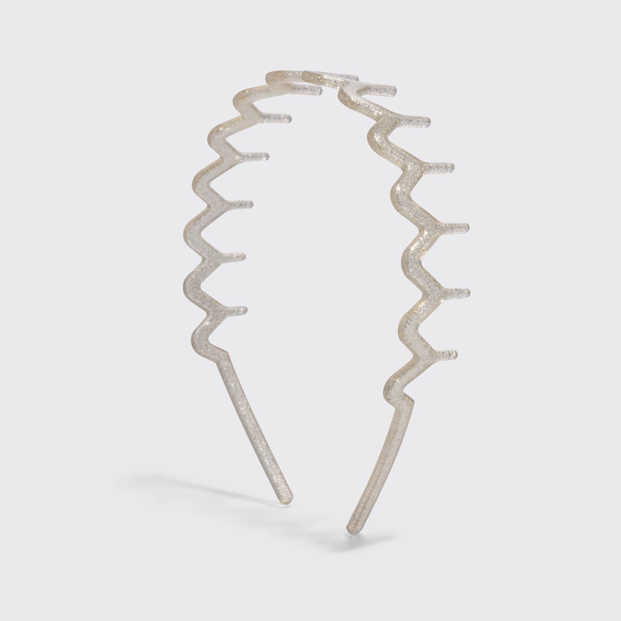 CC Recycled Plastic Zigzag Headbands 2pc Set - Gold & Silver