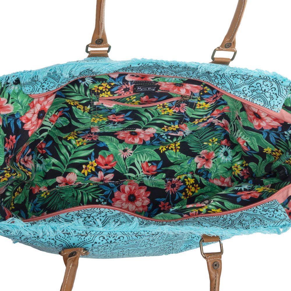 CC Triple Fork Ranch Weekender Bag in Turquoise 9978