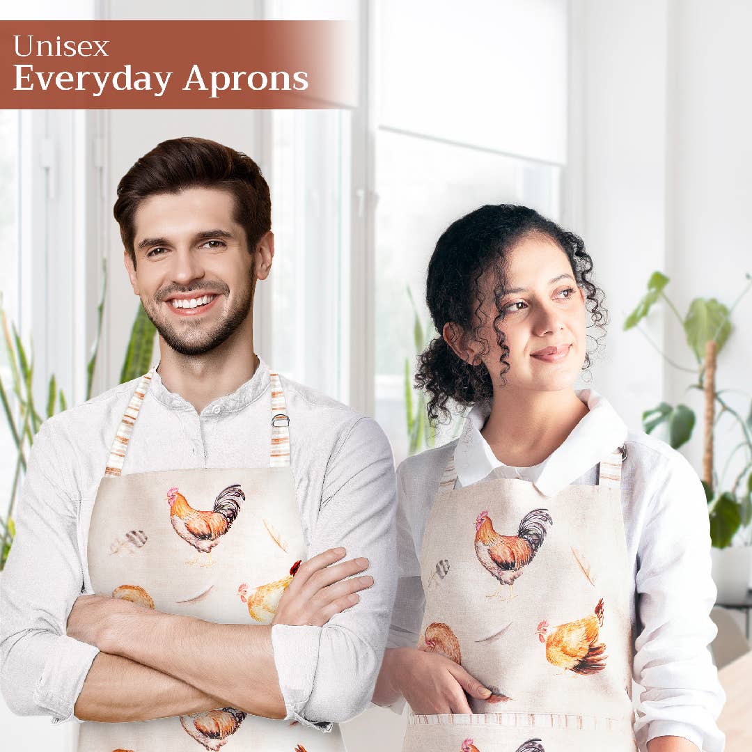 Apron 100% Cotton - Barnyard Rooster