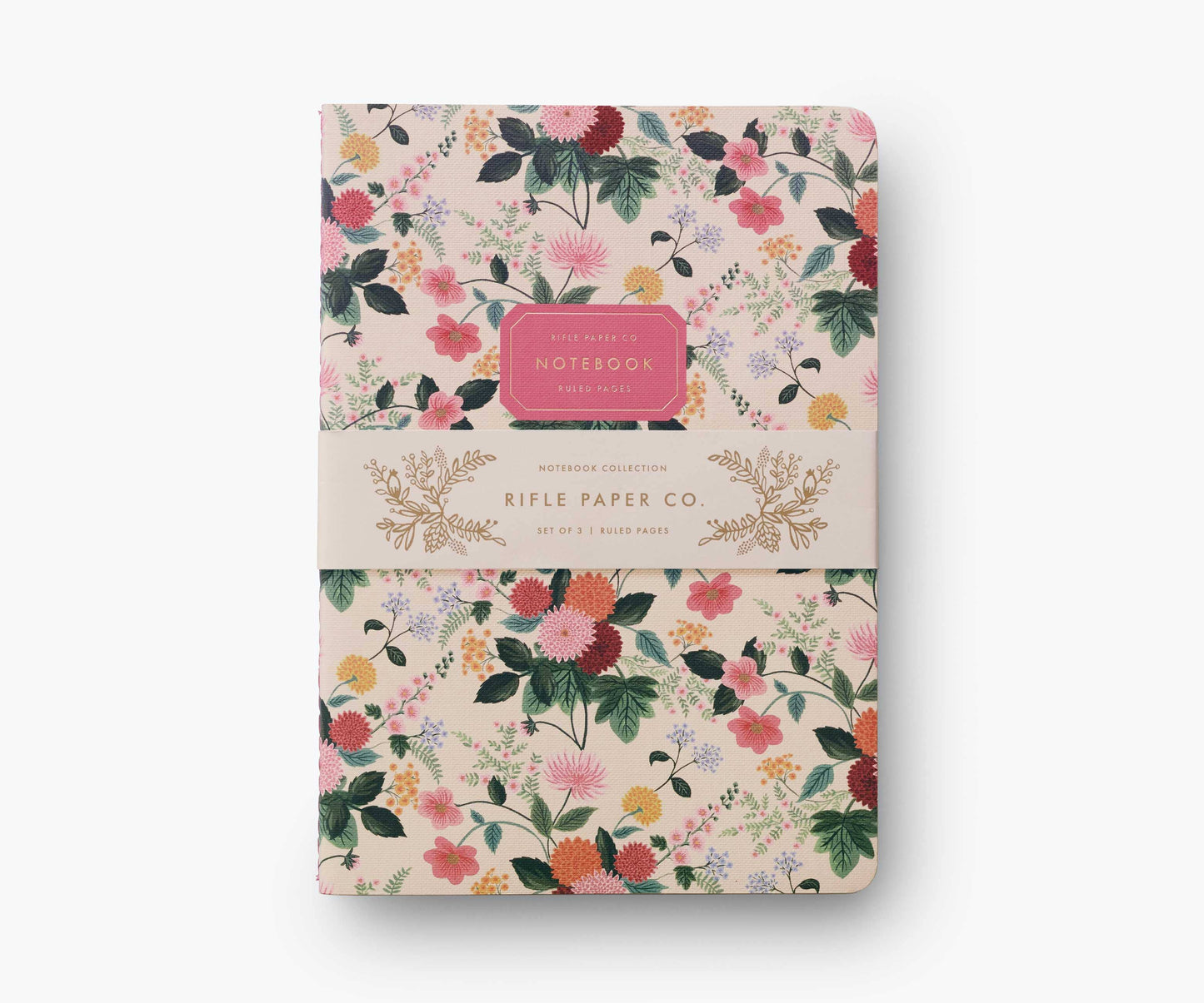 GB Assorted Set of 3 Dahlia Notebooks