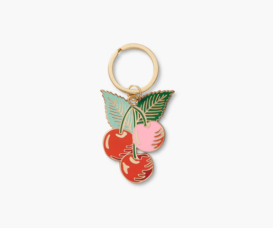 GB Cherries Enamel Keychain
