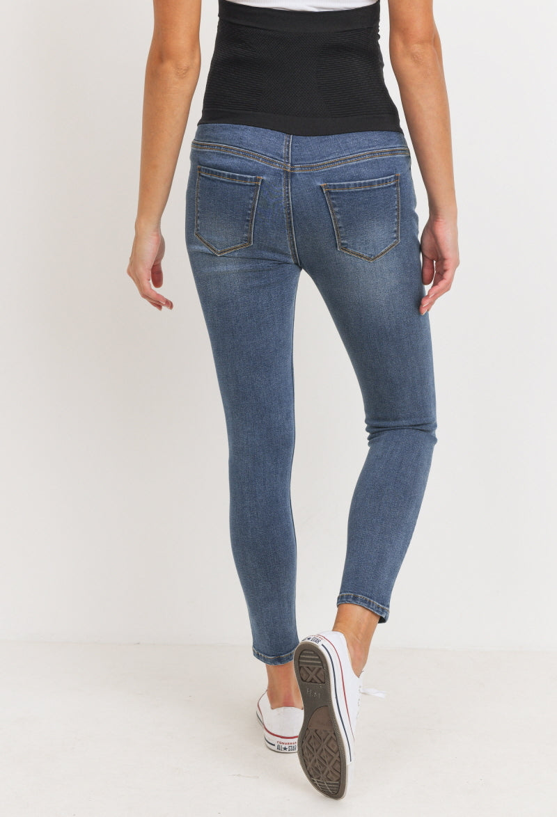 Maternity Stretch Jeans - Blue Jean Baby Skinny Jeans
