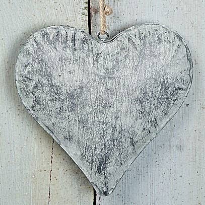 Metal Dimensional Heart Ornament