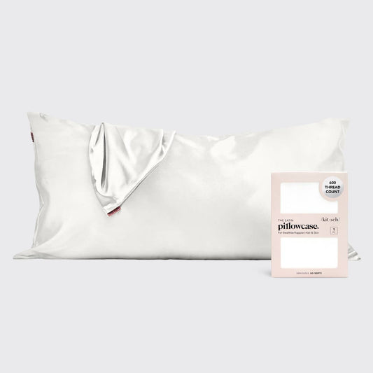 CC Satin King Pillowcase - Ivory
