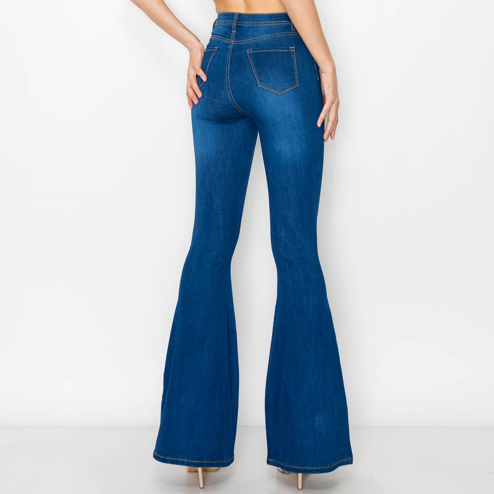 The Heirloom High-Rise Button-Fly Bell Bottom Jeans