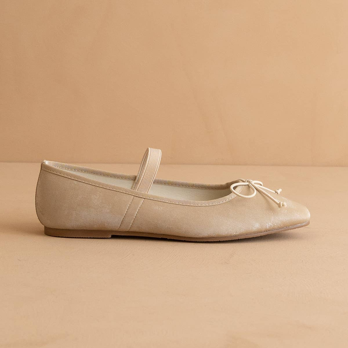 The Studio Ballet Flat - Beige Pointe Ballet Shoe