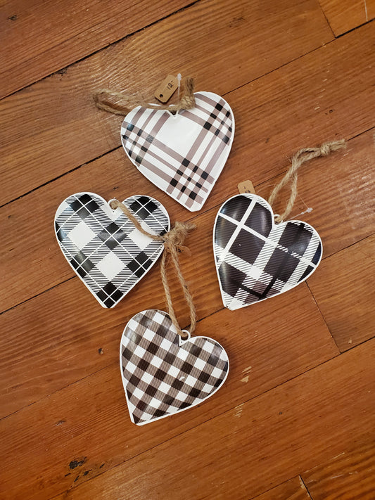 Plaid Hearts (Style varies)