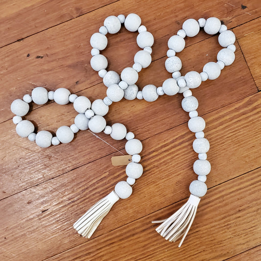 Distressed Bead Garland with Tassels (varies)