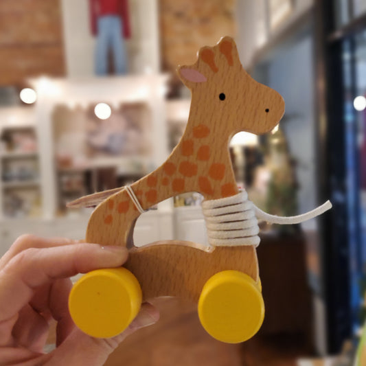 Wooden Giraffe Pull Toy