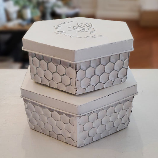 Bee Box Tin with Lid (2 sizes)