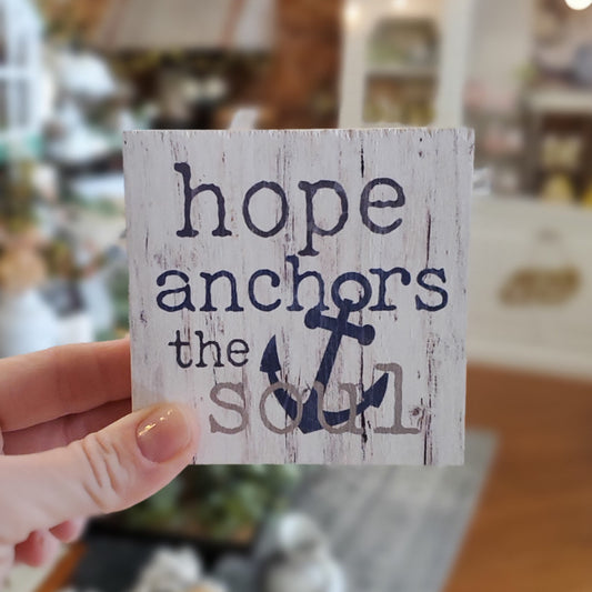 Word Block - Hope Anchors the Soul